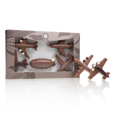 čokoládová lietadielka, lietadlá z čokolády, čokoládové lietadlo, figúrky z čokolády, čokoládové figúrky, darček pre muža, darček pre pánov, darček pre chlapca