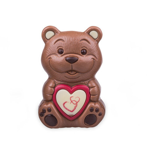 Valentínsky medvedík z čokolády
