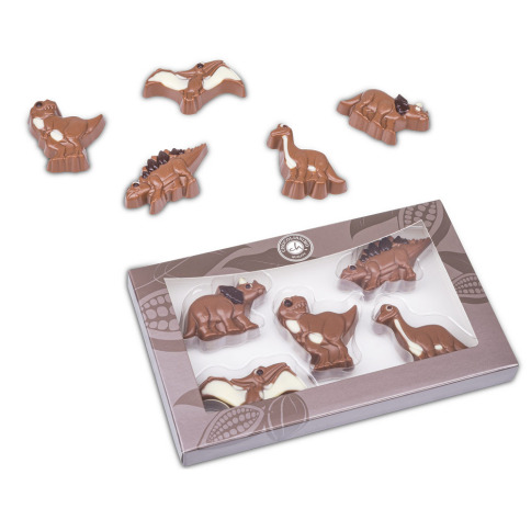 Čokoládové figúrky dinosaurov