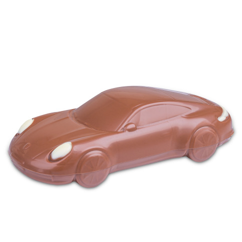 autíčko porsche 911 z čokolády, čokoládové porsche 911, darček pre chlapca, darček pre muža, darček pre priateľa, darček pre motoristov, čokoládové figúrky