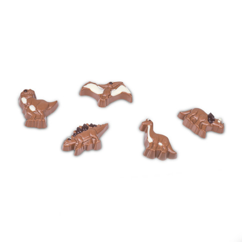 Čokoládové figúrky dinosaurov