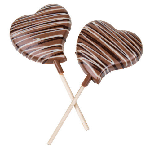 čokoládová lízanky, lázátka z čokolády, čokoládové srdiečko, čokoládová srdiečka, srdiečka z čokolády, darček k Valentínovi, valentínsky darček, darček pre zamilovaných, čokoláda pre zaľúbených