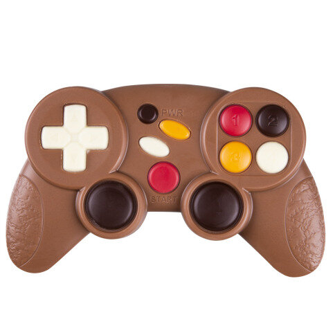 čokoládová figúrka, vianočná figúrka, čokoládový gamepad, darček na vianoce, vianočný darček, vianočná čokoláda, darček od Mikuláša
