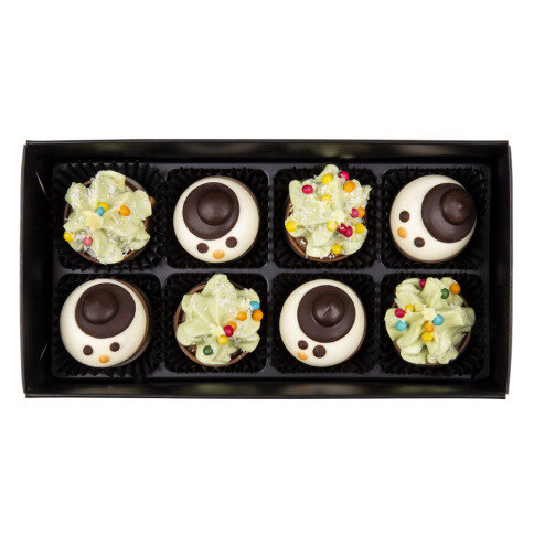 čokoládové pralinky na Vianoce, čokoládové figúrky, belgická bonboniéra, belgické pralinky, vianočné belgické pralinky, darček na Vianoce