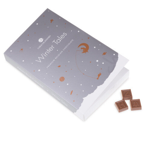 Adventny kalendar so spravou, vianocny kalendar, cokoladovy kalendar, cokoladovy adventny kalendar, belgicka cokolada kalendar