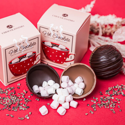 Čokoládová bomba s marshmallow
