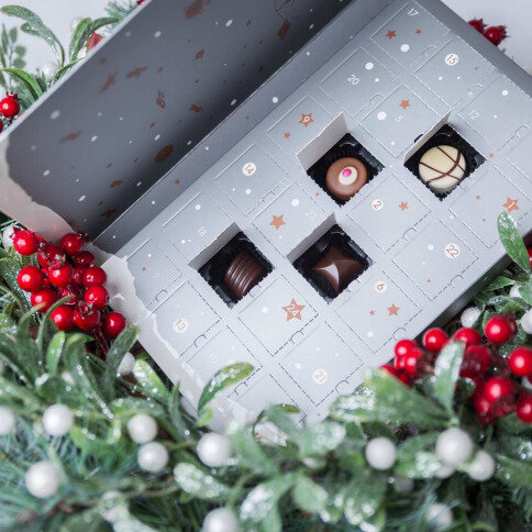 adventný kalendár, darček na advent, darček od Mikuláša, adventná čokoláda