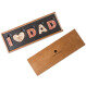 Nápis z mliečnej čokolády: I Love Dad