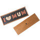Nápis z mliečnej čokolády: I Love Mum