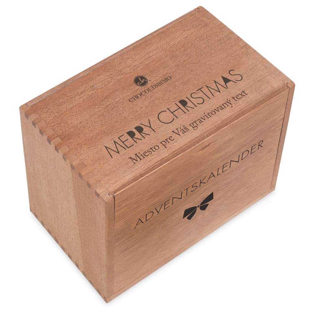 Elegantý adventný kalendár - pralinky bez alkoholu