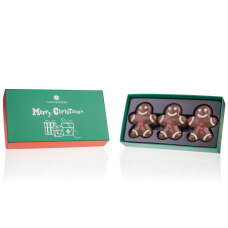 gingerbread man z čokolády, perníkový panáčik z čokolády, čokoláda ako darček na Vianoce